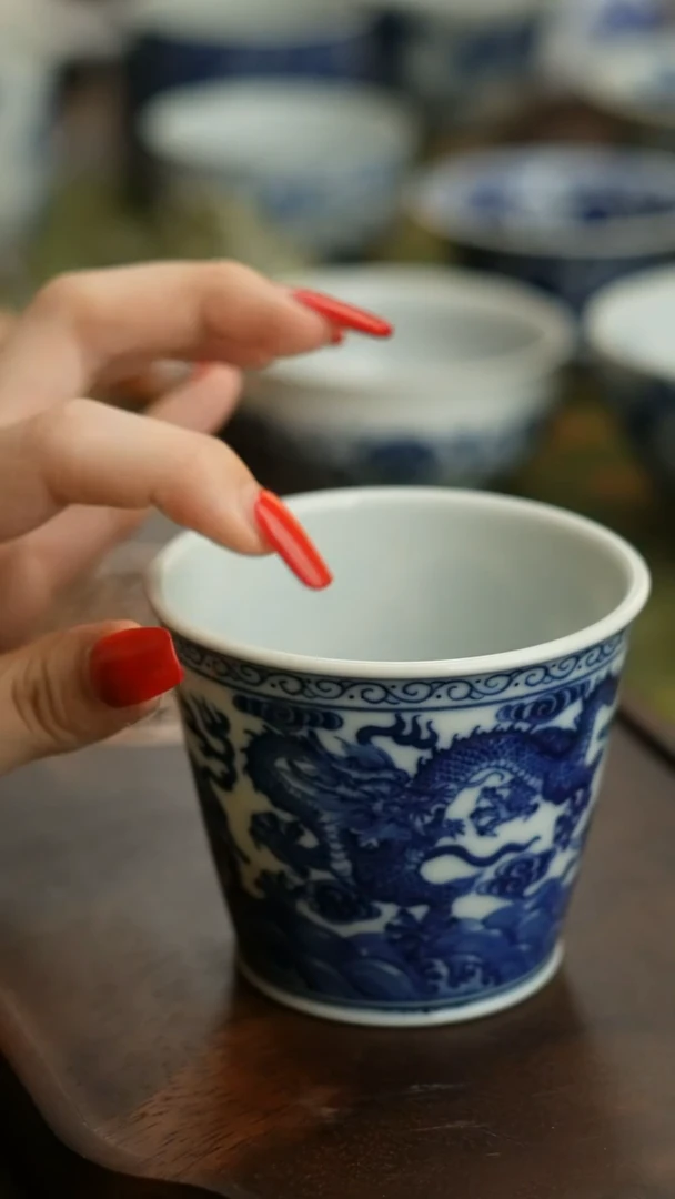 三龙直口杯祖传窑