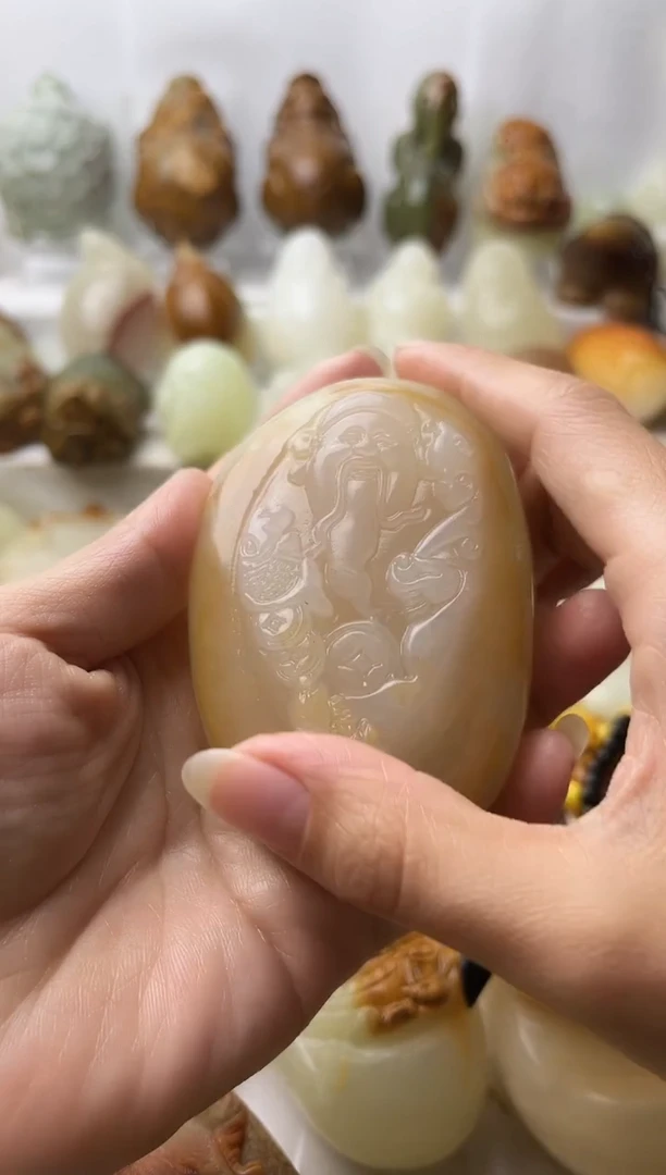 石材方解石棉纹正常不退换财神