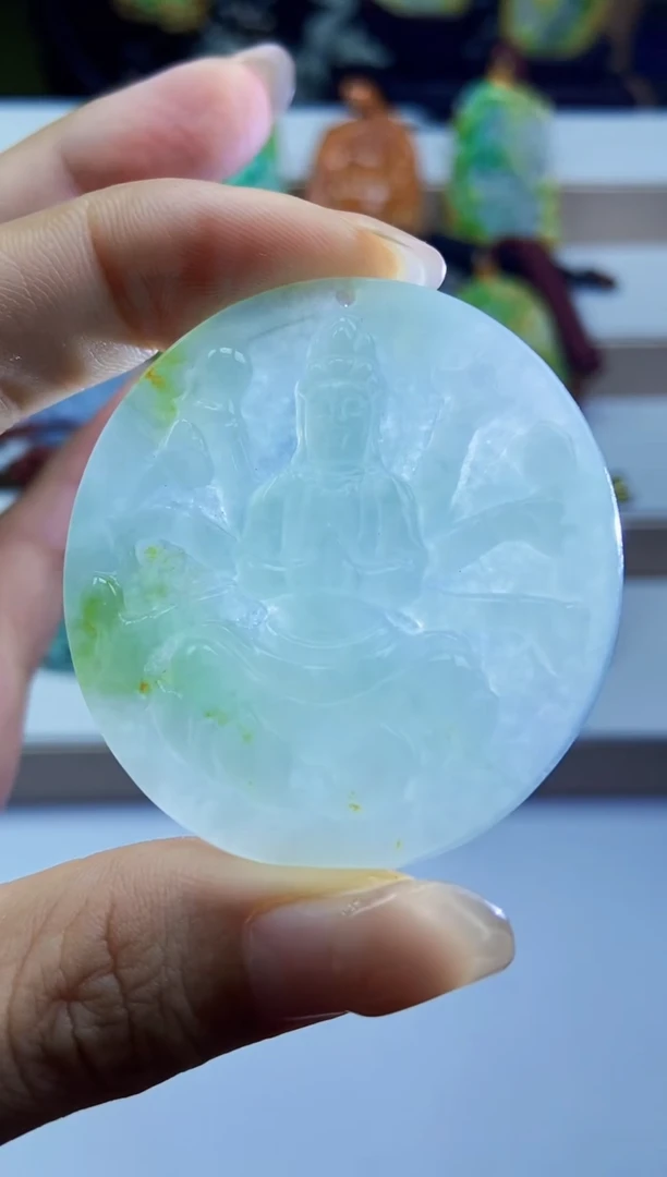 颈饰未镶嵌翡翠翡翠A货