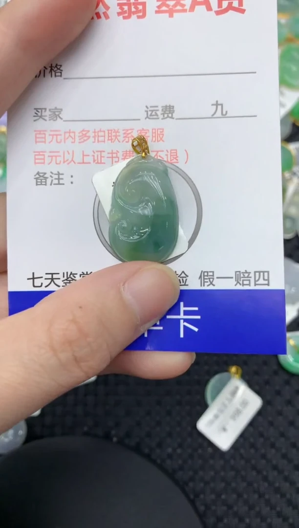 【闪购商品】翡翠颈饰18K金镶嵌11111111111