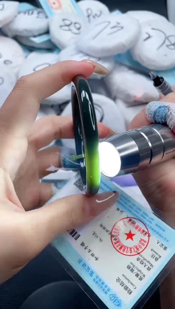 和田玉手镯未镶嵌3V318-57