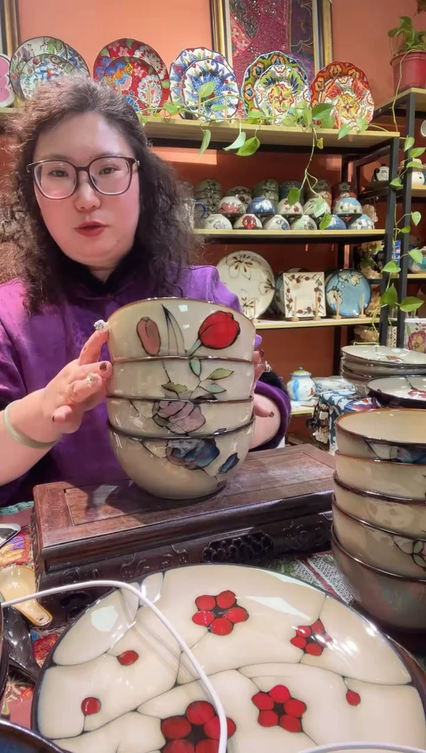 瓷片4个面碗福利