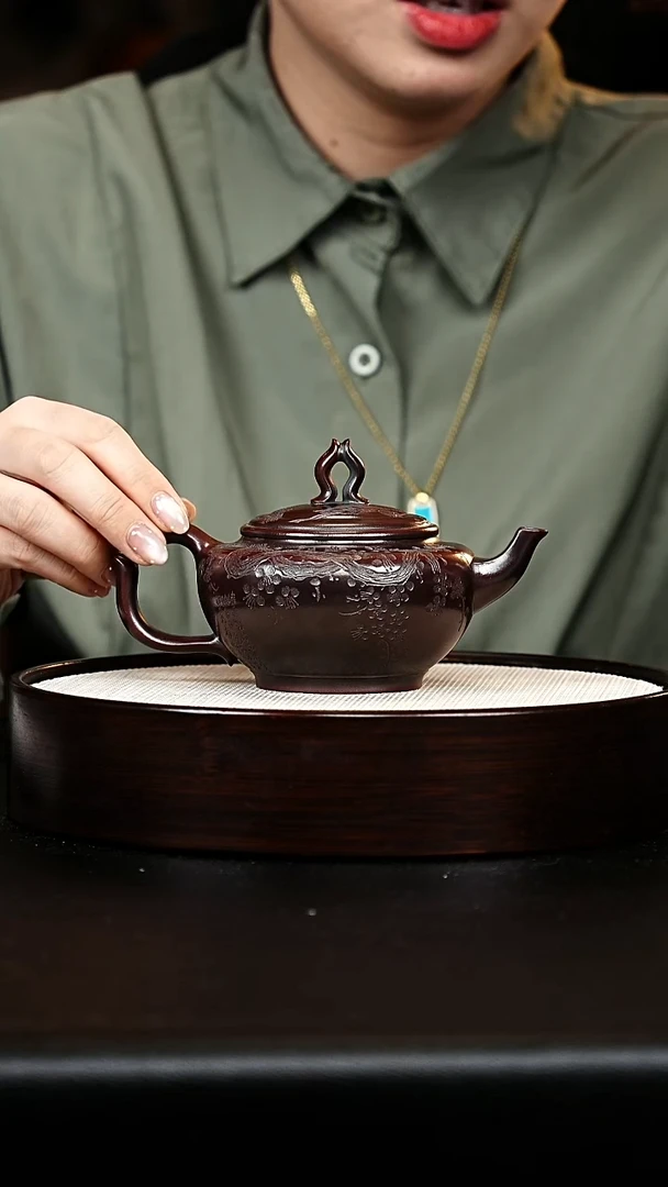茶壶紫砂宫灯壶