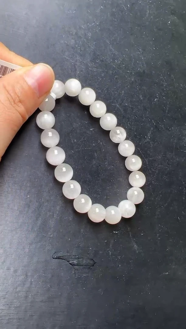 未镶嵌手串水晶白兔毛手串9mm+ JP57207