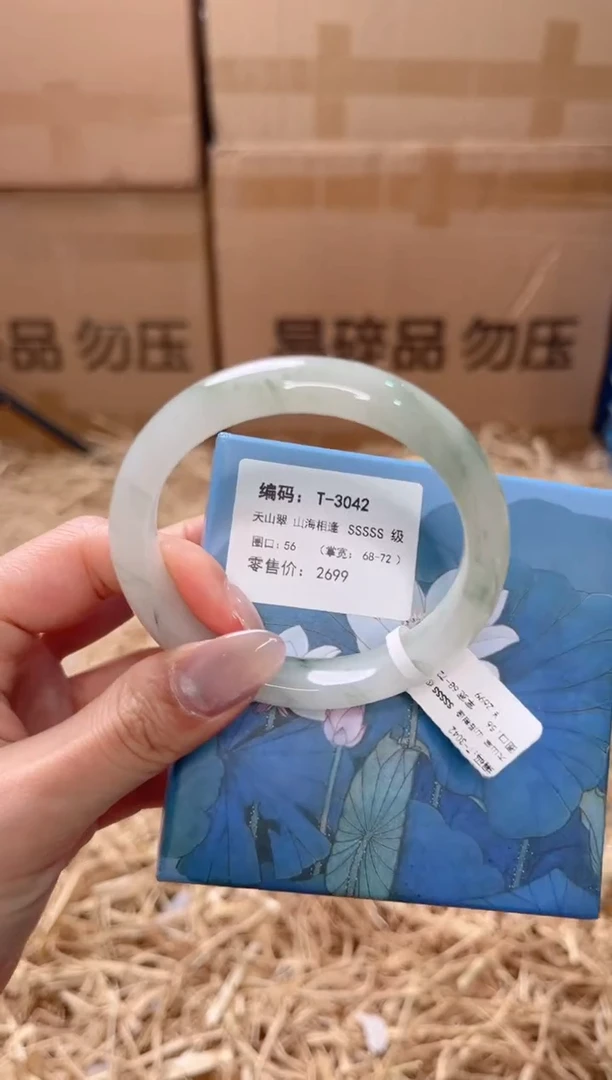 未镶嵌手镯石英质玉T-3042