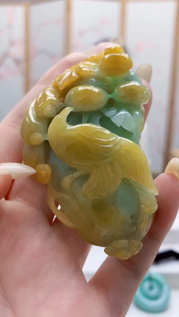 未镶嵌定制翡翠5160jw-毛货挂件38