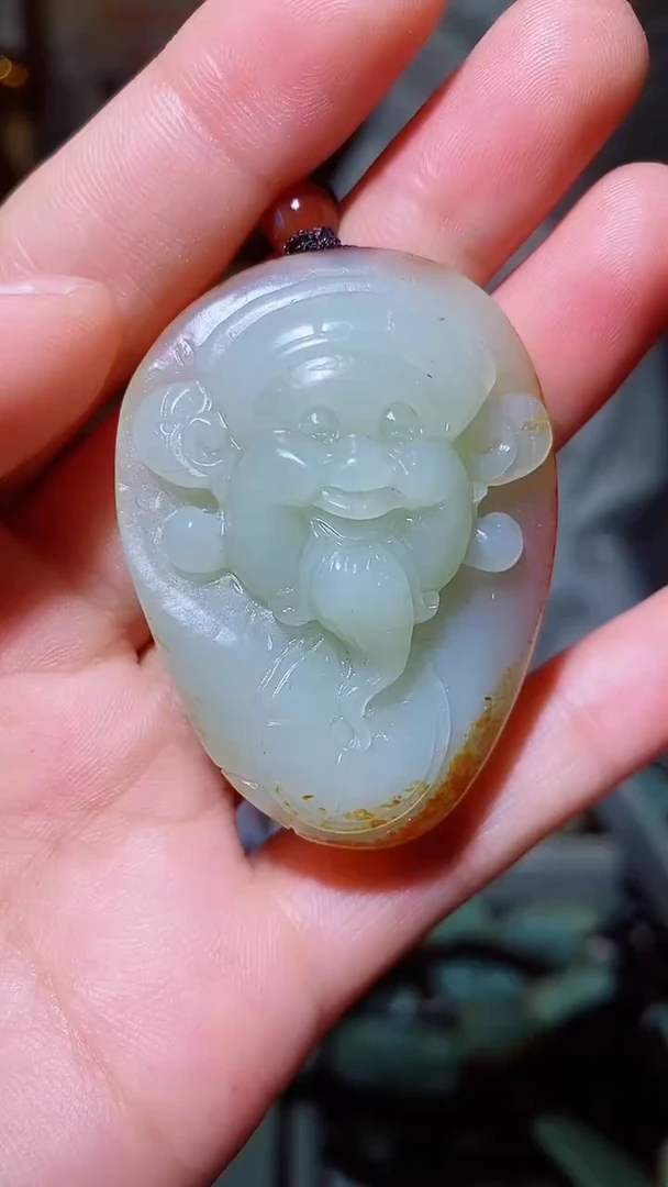 和田玉未镶嵌挂件1