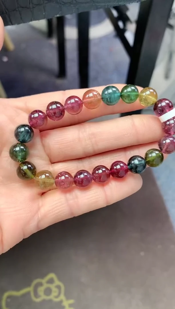 【闪购商品】碧玺手串未镶嵌多样性发一条