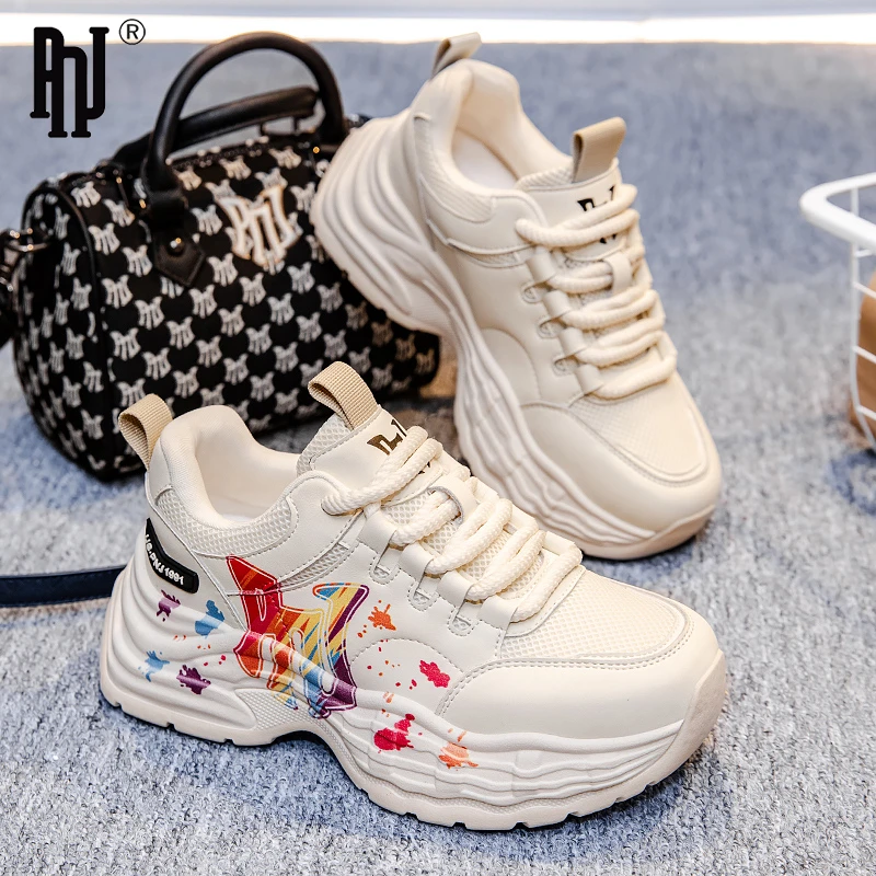 PNJ爆款时尚老爹鞋夏季薄款百搭休闲增高情侣潮流网面透气运动鞋