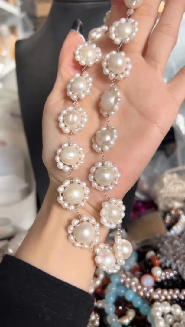 未镶嵌颈链淡水珍珠FG项链一条