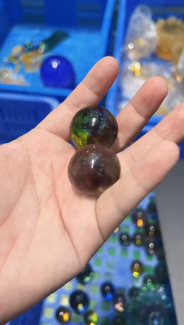 琉璃手工艺品古法琉璃618琉璃珠子两个摆件