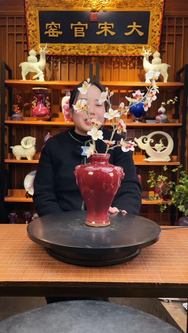 【闪购商品】摆件大宋官窑【小虎头瓶】虎虎生威