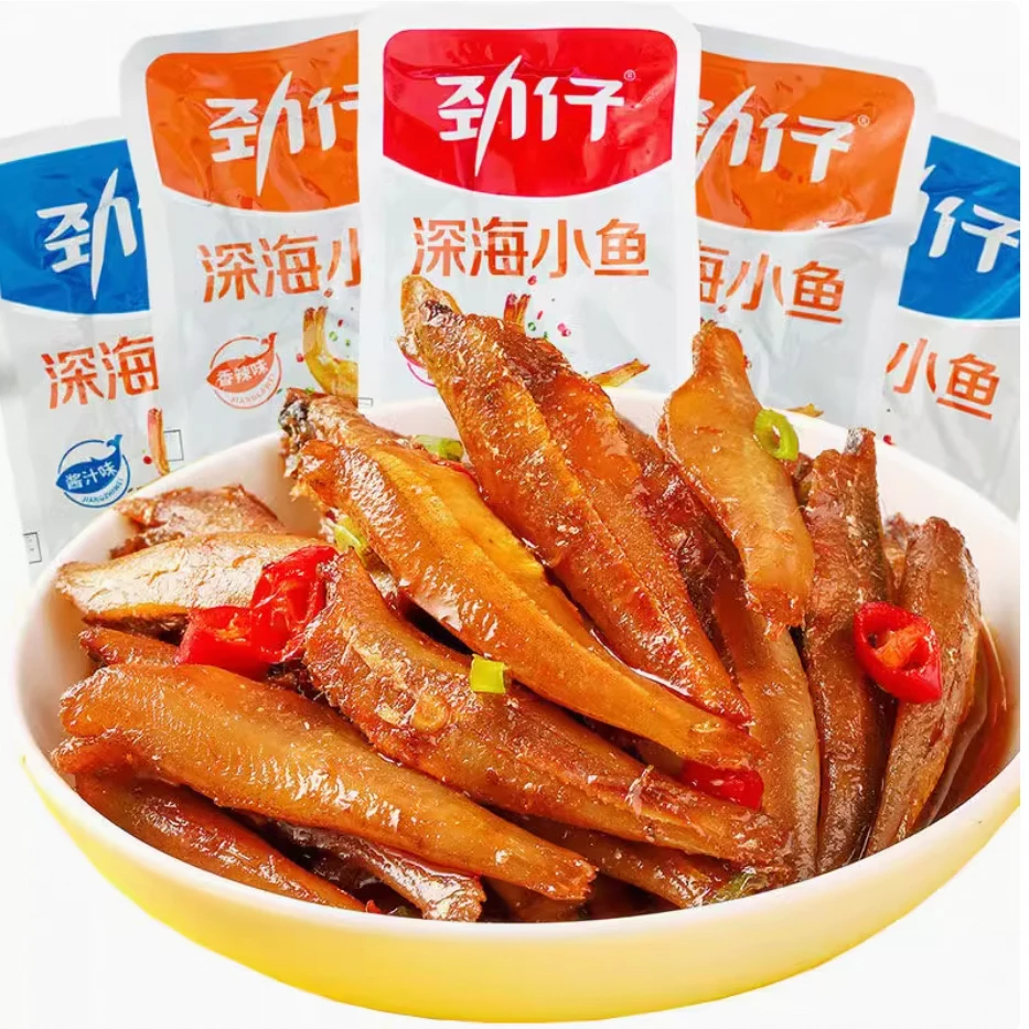 劲仔小鱼香辣味深海小鱼小鱼仔鱼干怀旧宿舍好凑单零食充饥湖南