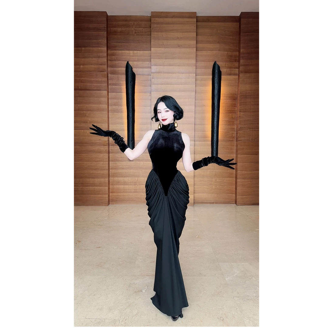 LYXJ【曜黑女王】（15个左右）限量发售礼服连衣裙