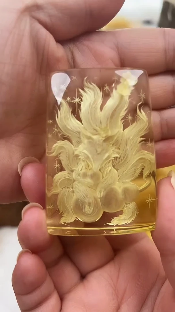 琥珀颈饰未镶嵌吊坠