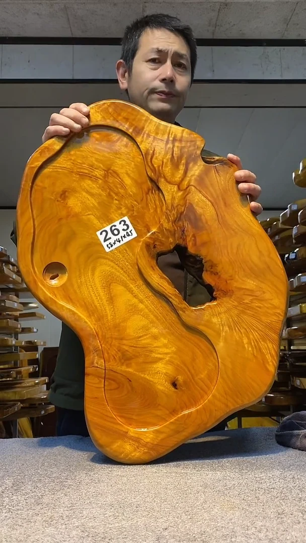 实木原木茶盘 一物一拍(不含配件