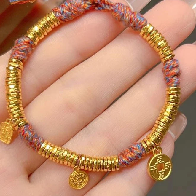 合金手链 【晓蕾专享】合金福牌盘缠手链 HEJS391