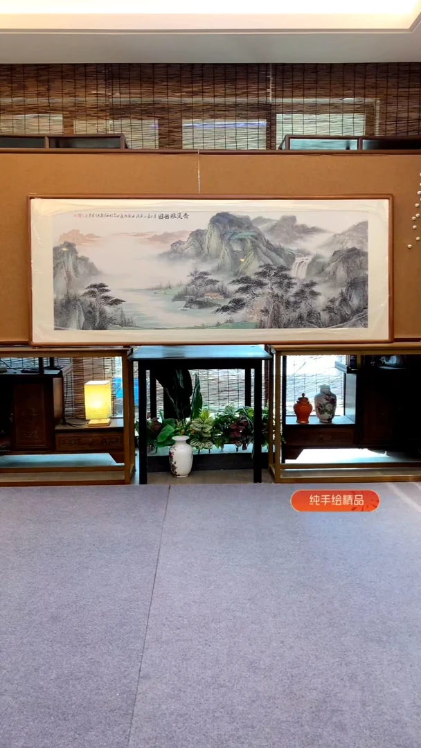 国画国画纯手绘纯实木205*85cm
