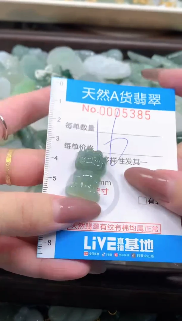 颈饰未镶嵌翡翠净货挂件-5385