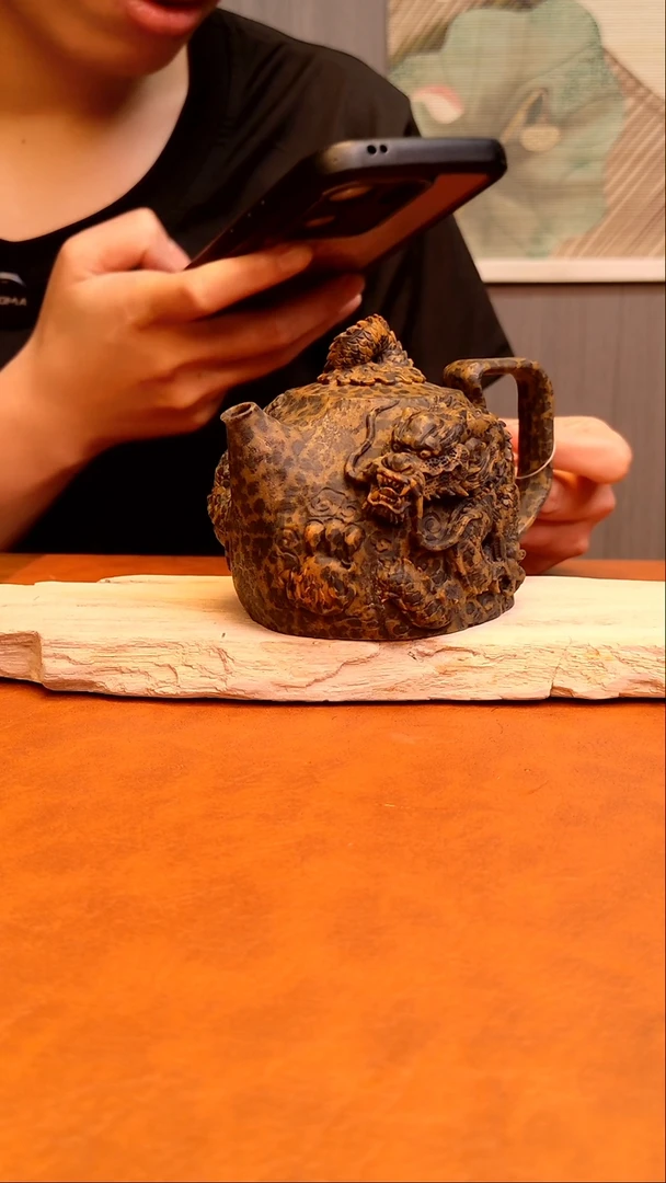 闭**风豹纹料壶冰碛岩
