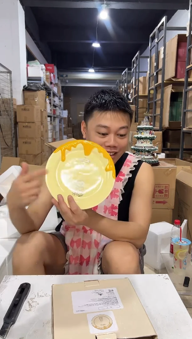 瓷片原盒维尼餐盘