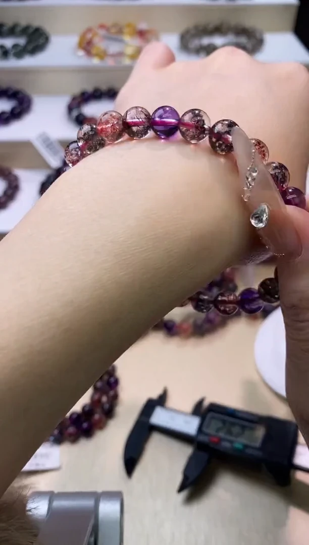 【闪购商品】水晶手链未镶嵌紫超七单圈10m+