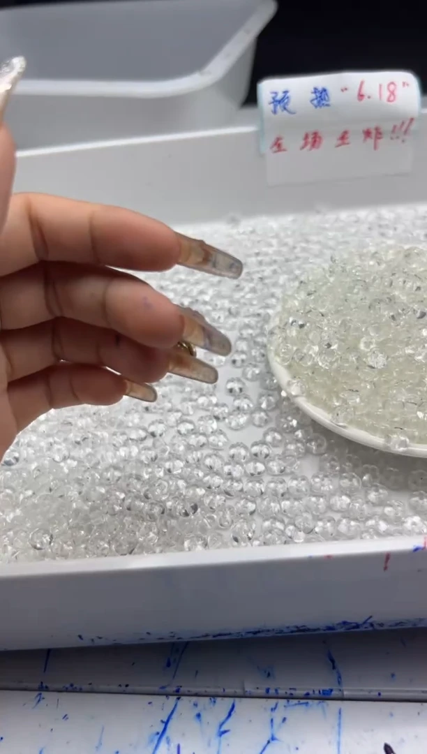 未镶嵌颈饰水晶w2857白水晶五瓣花8mm*10颗