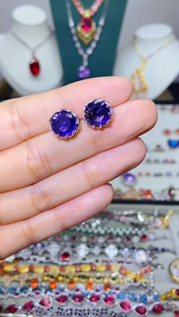 银S925镶嵌戒指烟晶1