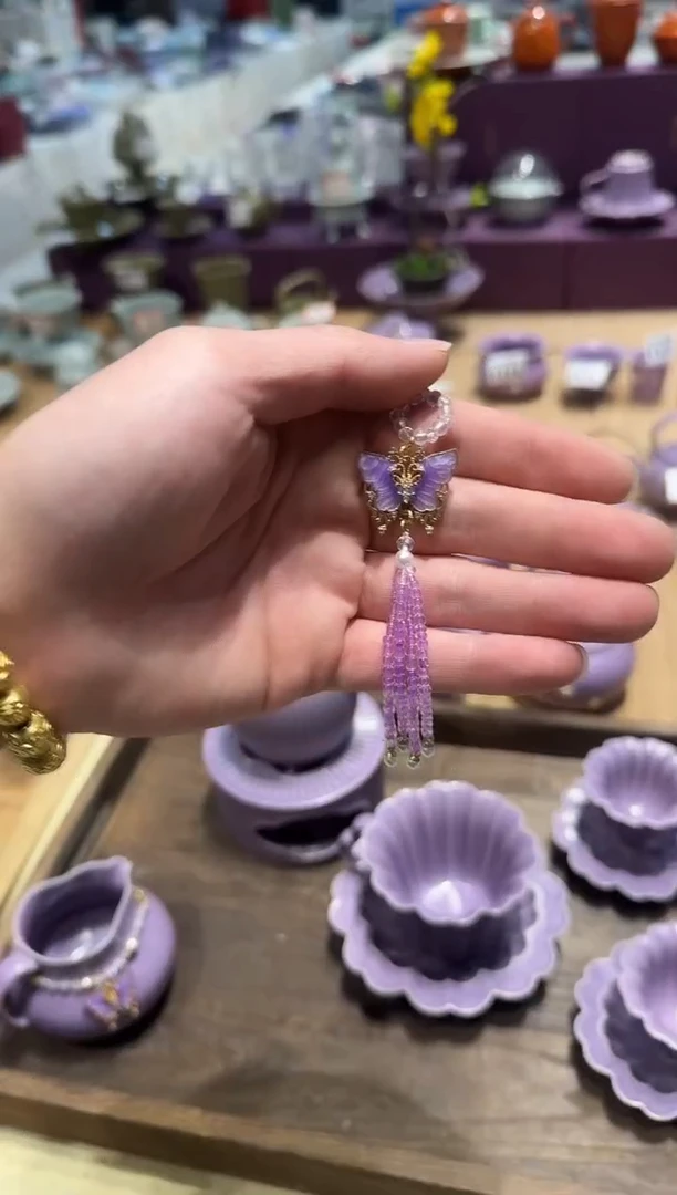 瓷片陶手工编织茶壶滴溜