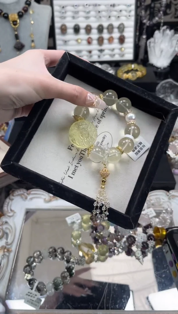 【闪购商品】烟晶手链银S925镶嵌天然水晶 多样性发货