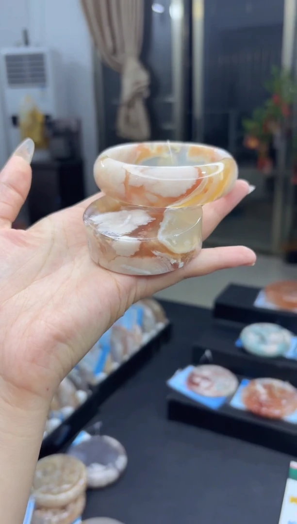 石英质玉手镯未镶嵌54(61圈赠送镯心)