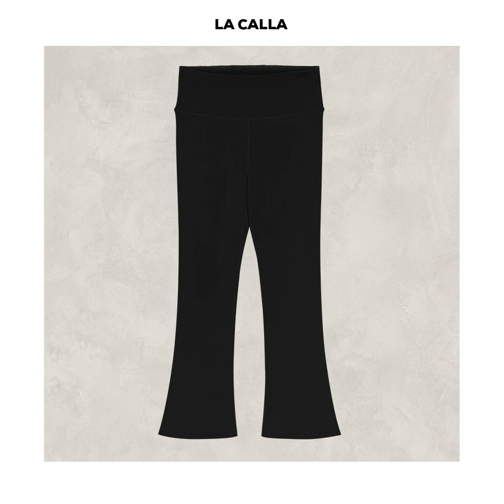 LA CALLA腿精微喇显瘦休闲长裤L51-1676