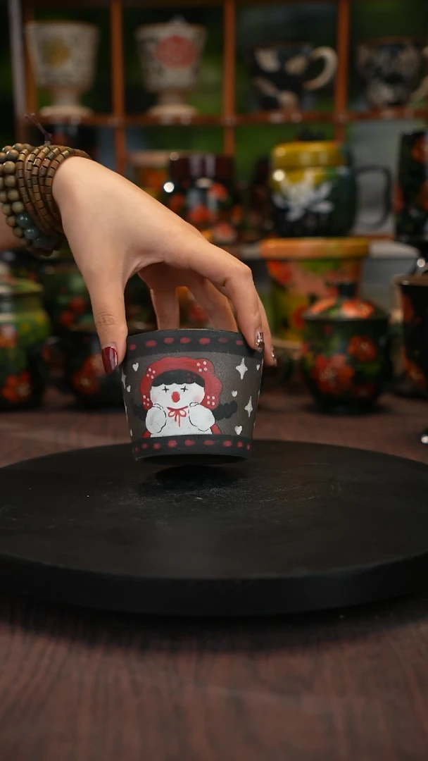 油画 手绘釉下彩