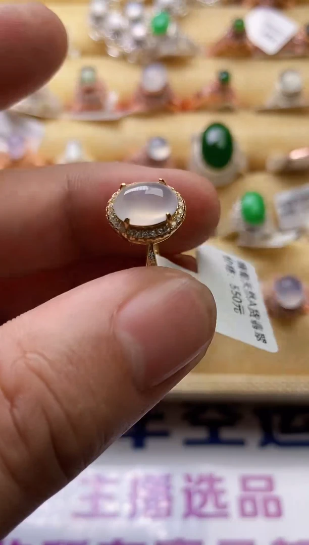 【闪购商品】翡翠戒指银S925镶嵌0000