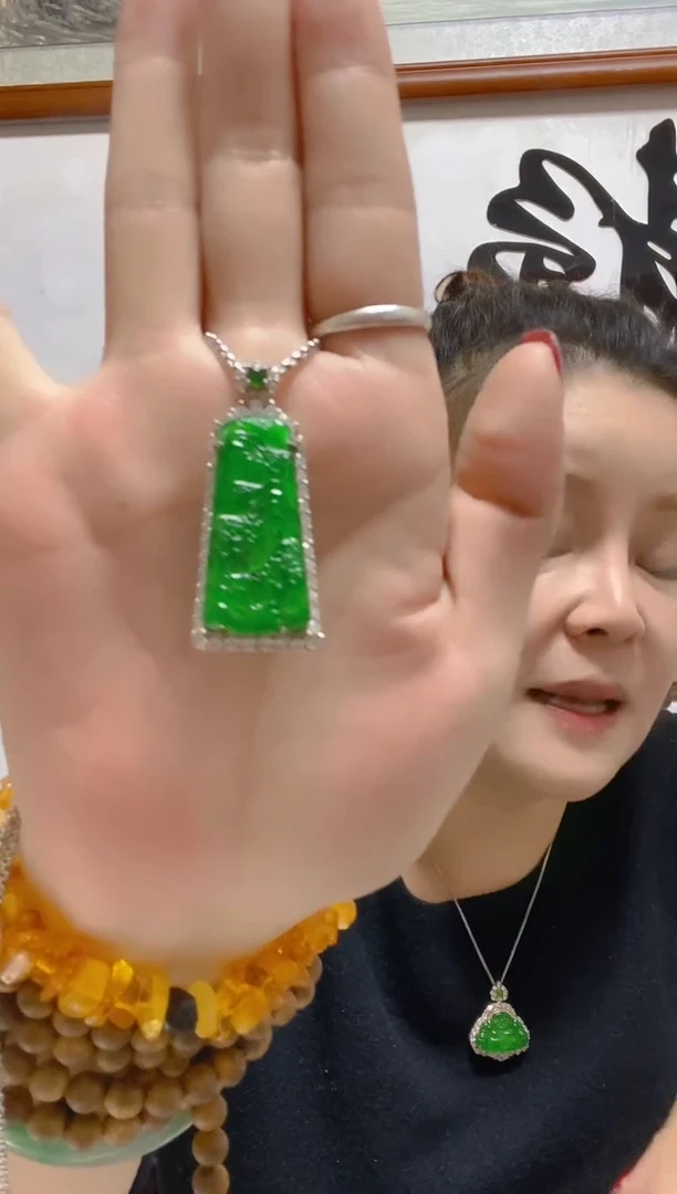 颈饰未镶嵌翡翠天然A货 假一罚四