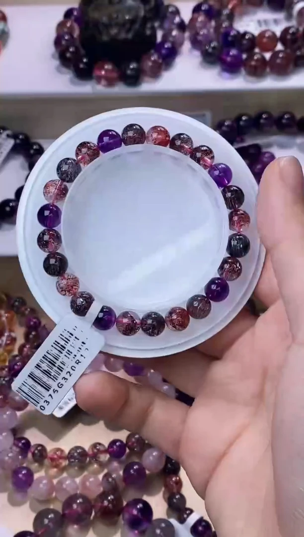 【闪购商品】水晶手链未镶嵌黑加仑超七7m+