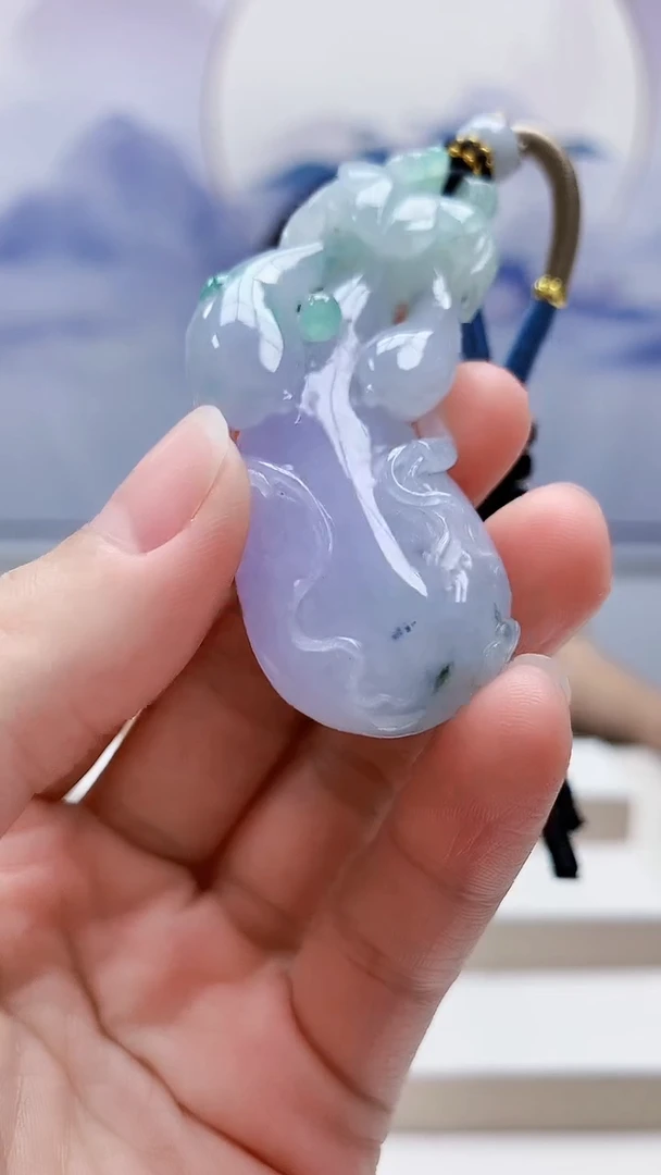 未镶嵌定制翡翠4917lr-毛货挂件48