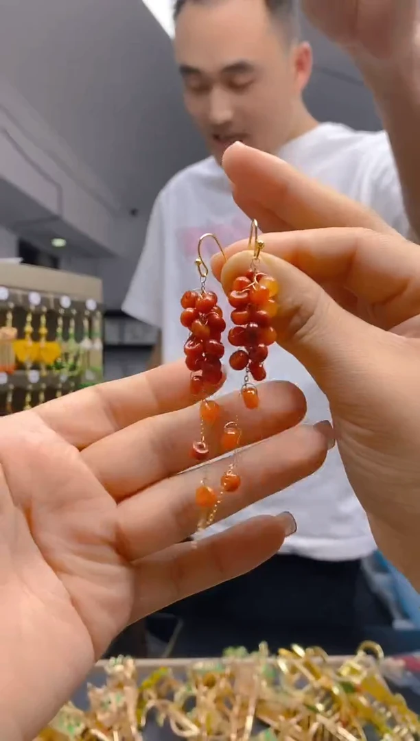 【闪购商品】翡翠耳饰合金73翡翠耳钩