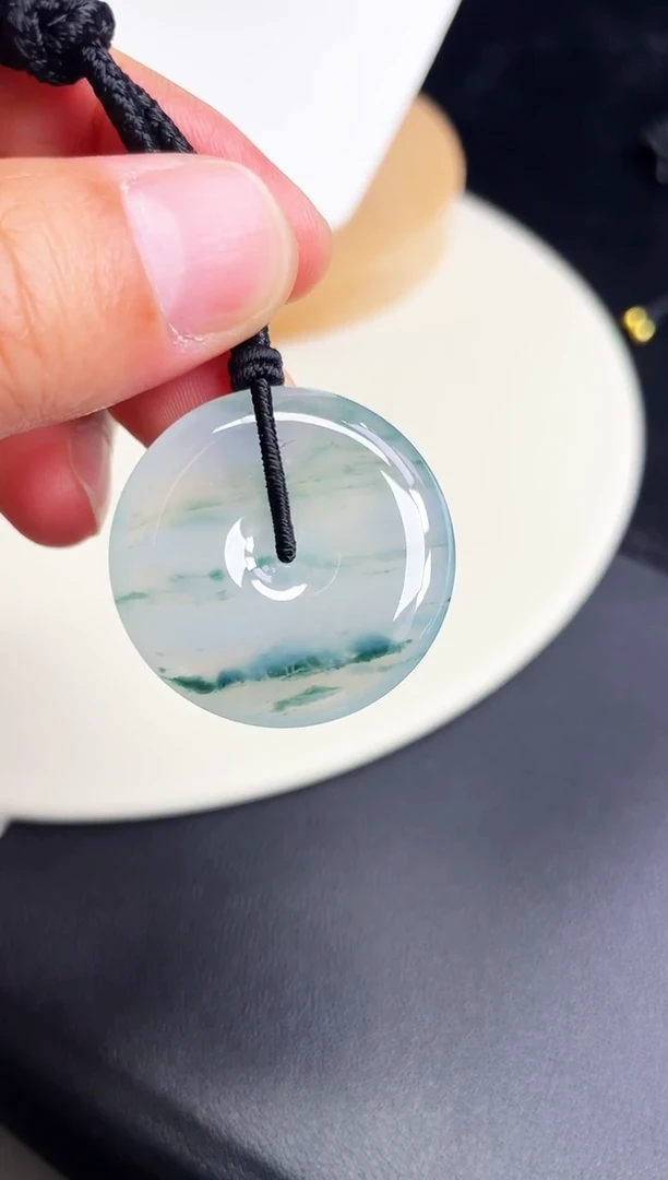 颈饰未镶嵌翡翠【55】平安扣 尺寸 31   5.8mm