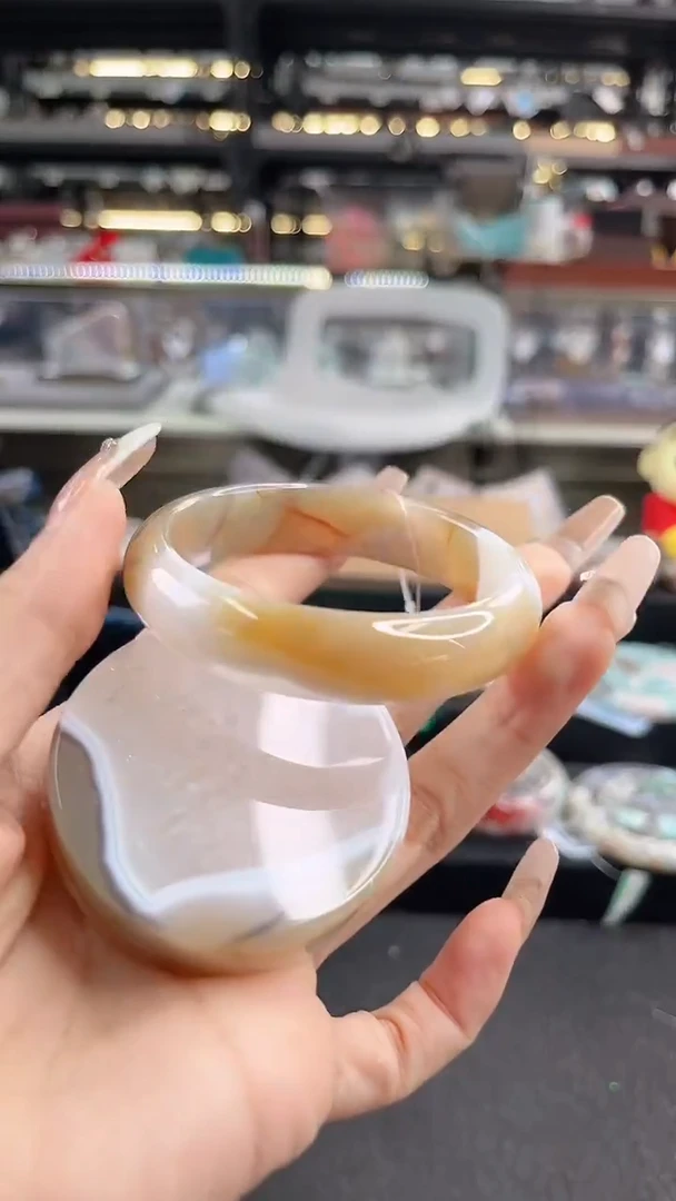 未镶嵌手镯石英质玉55圈口（赠品镯心）1570024