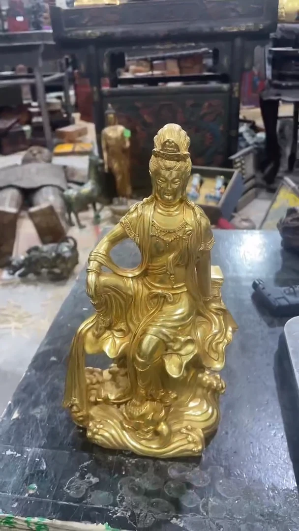 【闪购商品】木木雕新年快乐 香木摆件