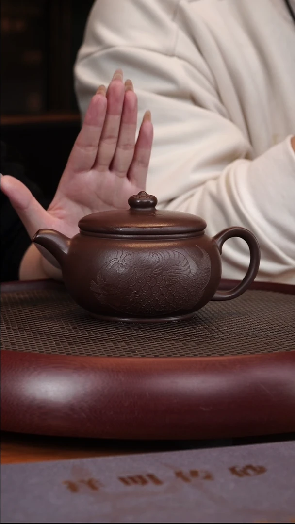 【闪购商品】紫砂茶壶1-20 YXM圆鼓紫泥380cc