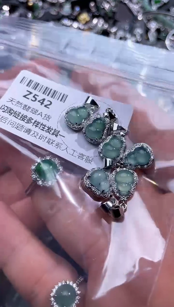 【闪购商品】翡翠颈饰未镶嵌Z542多样性发其一