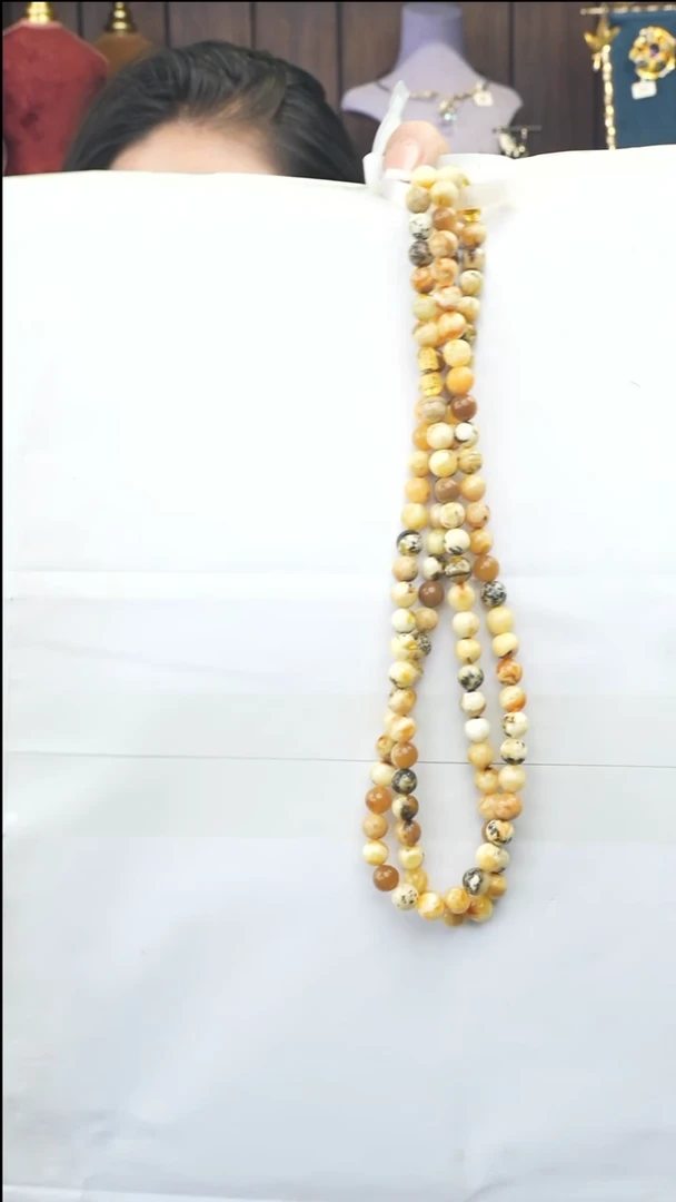 琥珀颈饰未镶嵌多样性发一