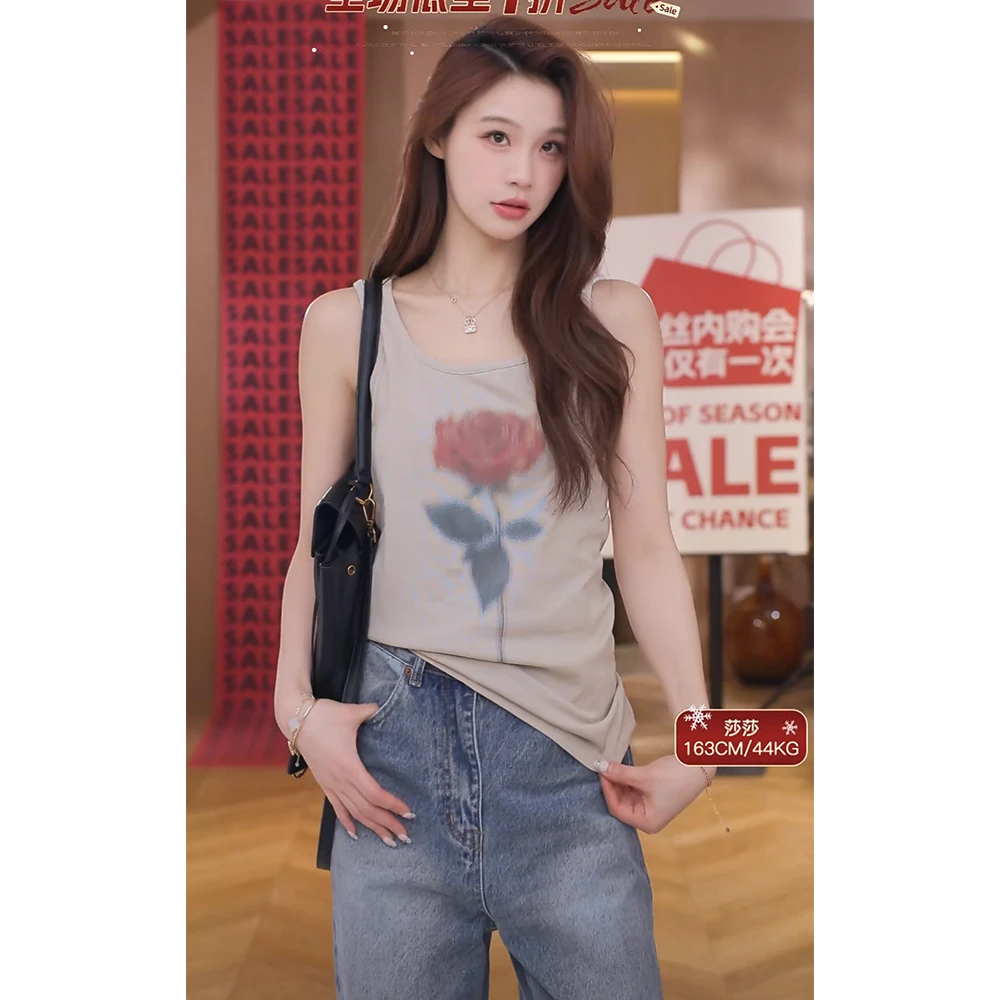 CHICHEN/晨妍 热艳玫瑰-夏季凉感背心