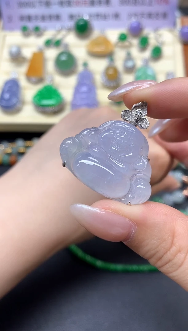 【闪购商品】翡翠吊坠(不含链)18K金镶嵌吊坠|2400+240