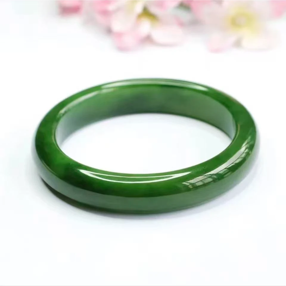 天然玉石手镯单圈418带礼盒