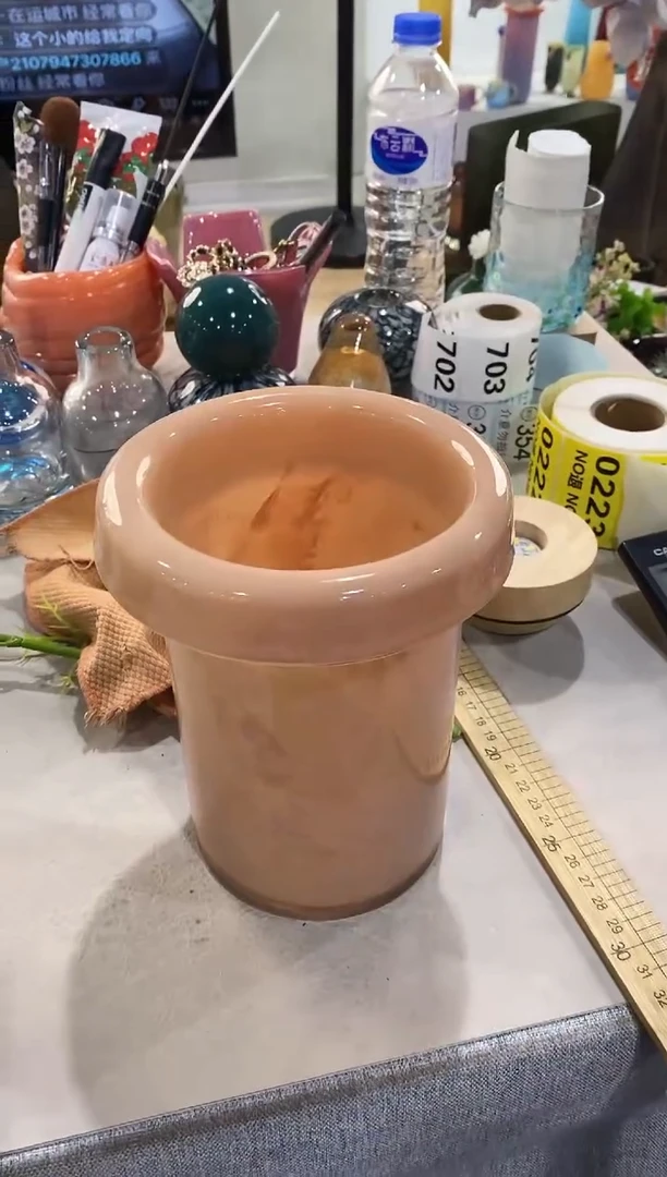 r*d慕忆家手作琉璃花瓶