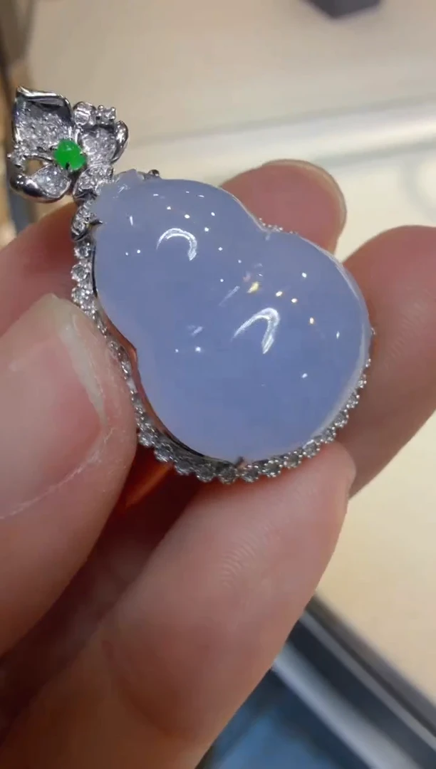 吊坠(不含链)18K金镶嵌翡翠多样性团购发一件