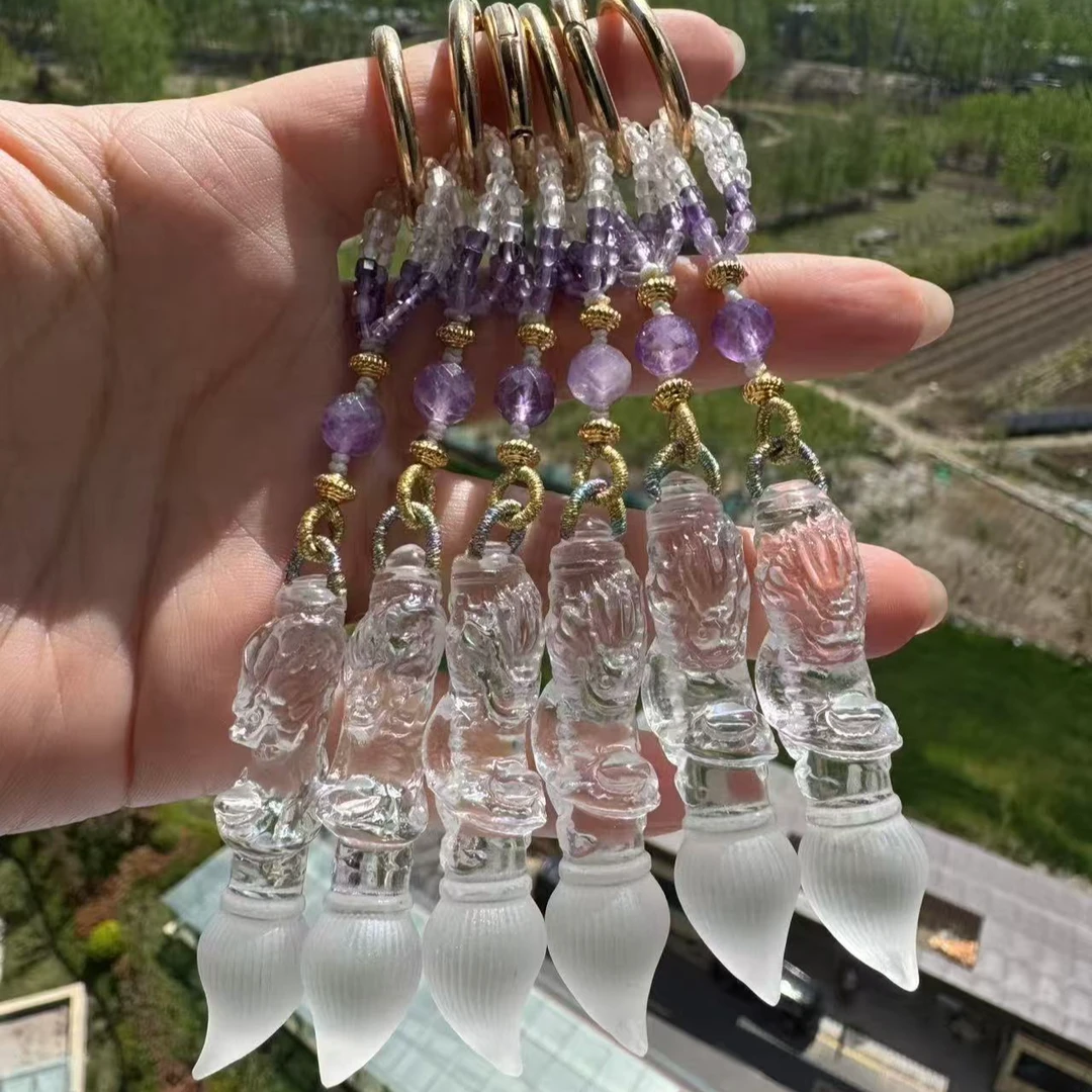 白水晶挂件精致百搭简约多样性发货一件